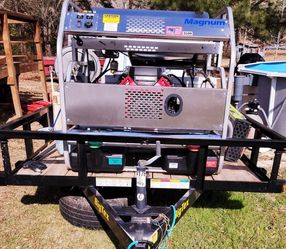 2021 Hot Water Pressure Washer With Trailer