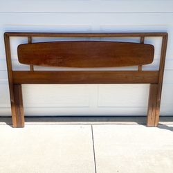 Mid Century Modern Walnut Full Queen Headboard