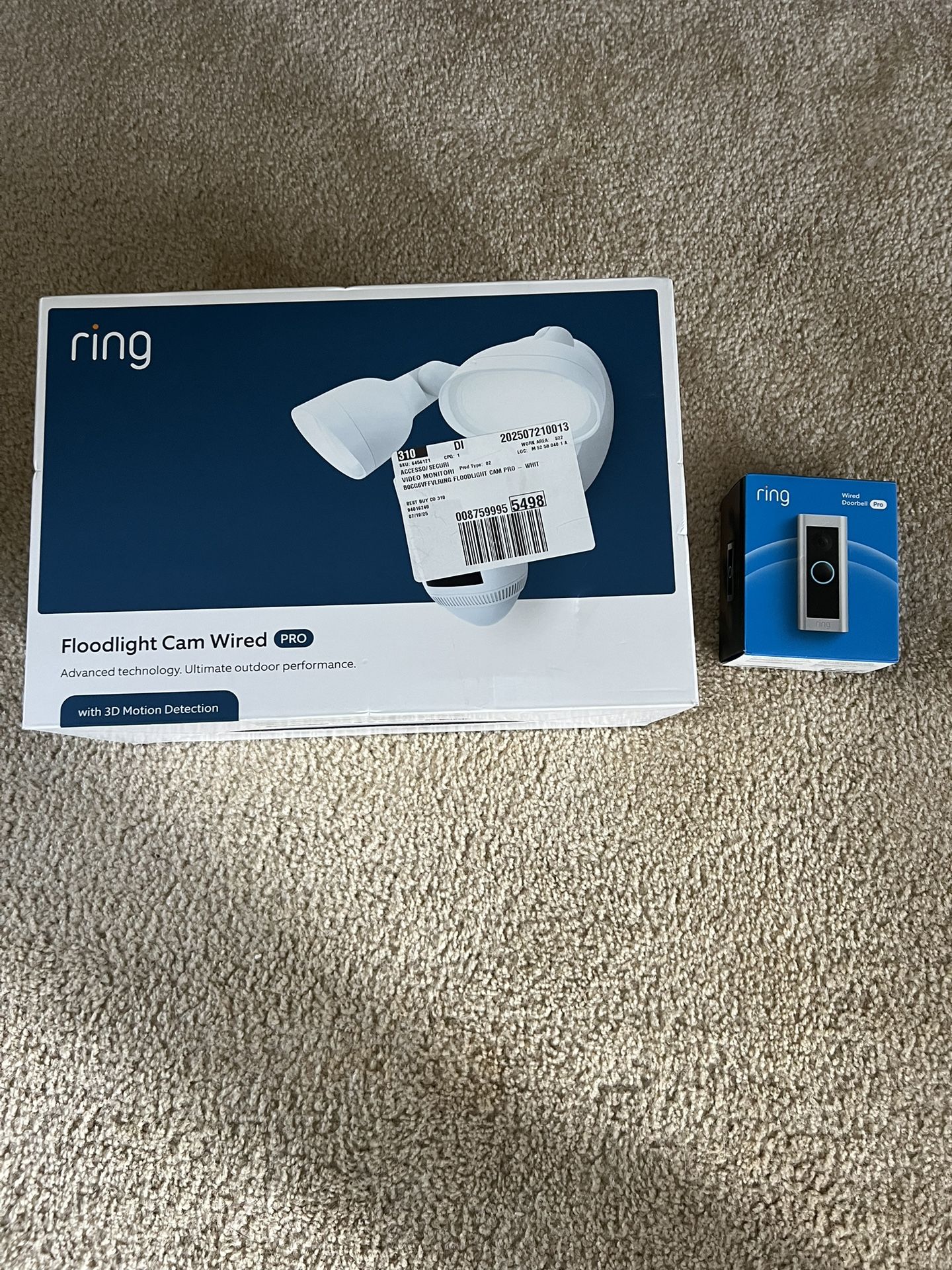 Brand New Floodlight Camera Pro And Wired Doorbell Pro