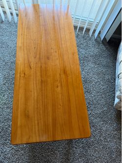 Wood coffee table