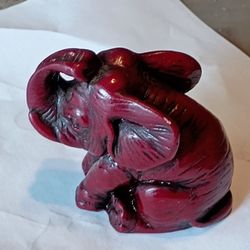 R E S I N Vintage Miniature Elephant