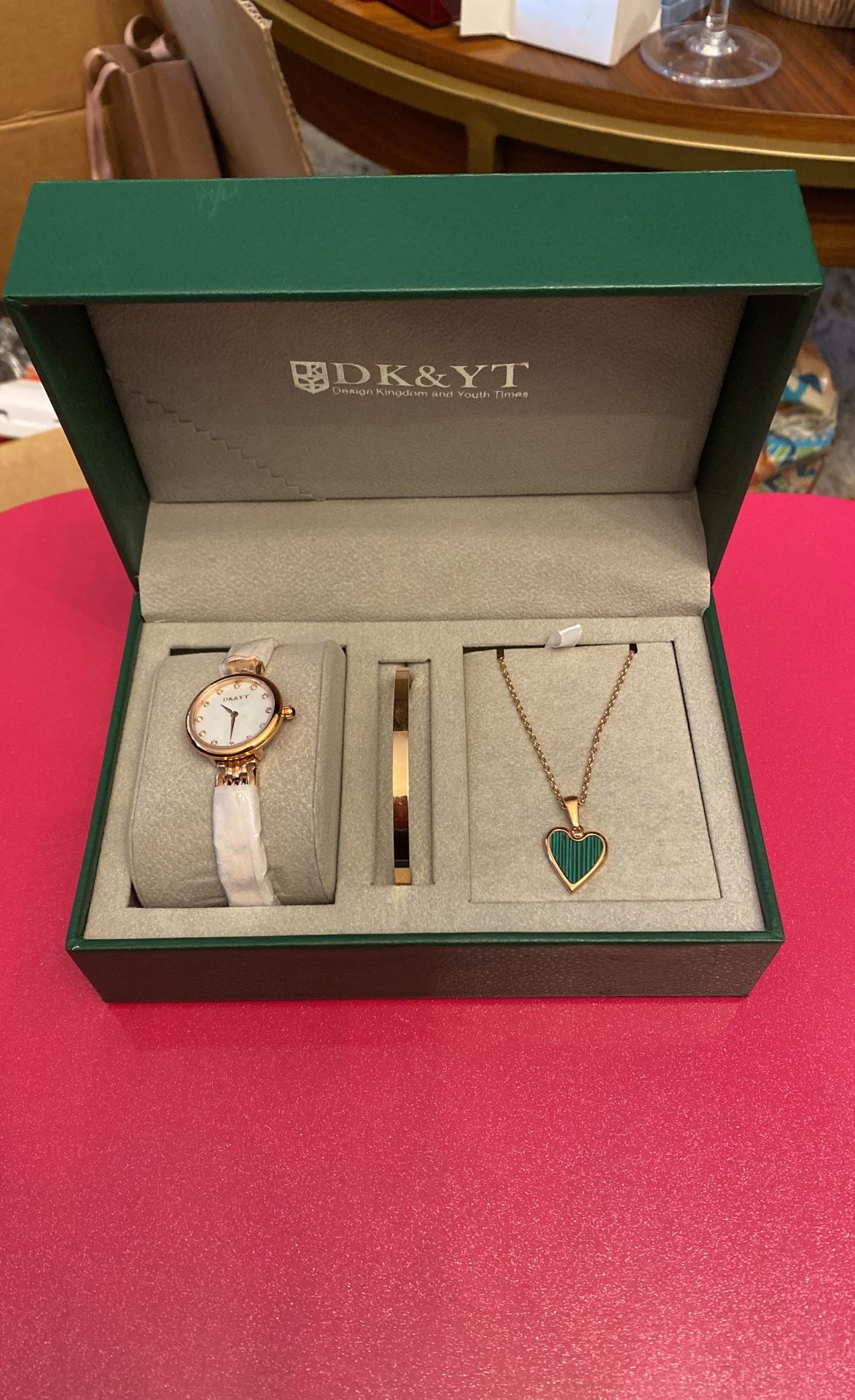 Watch, Bracelet & Necklace Set