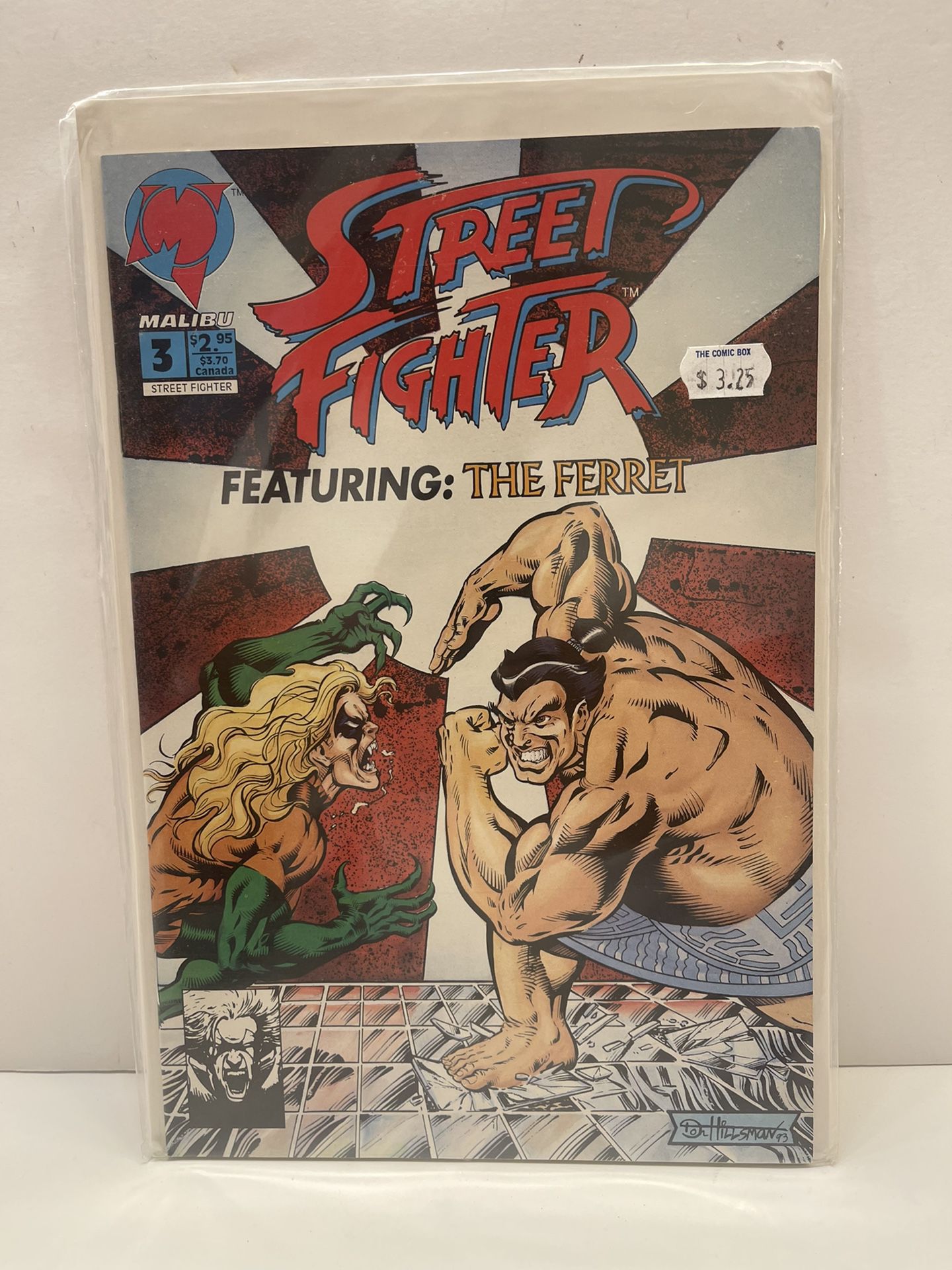 STREET FIGHTER #3 Featuring The Ferret Malibu Comics 1993 Video Game Comic Book 