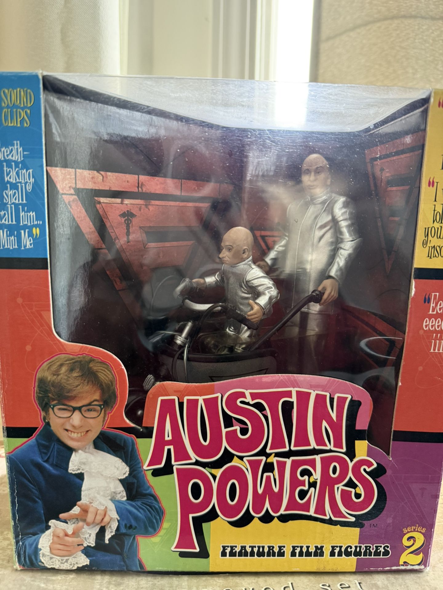 Austin Powers Dr. Evil and Mini Me With The Mini Mobile