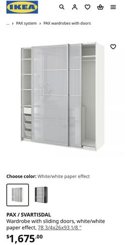 **REDUCED **IKEA PAX / SVARTISDAL Wardrobe