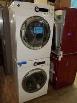 GE 24 in front load washer and dryer set working perfectly with 4 months warranty