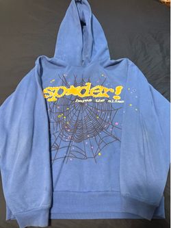 blue sp5der hoodie