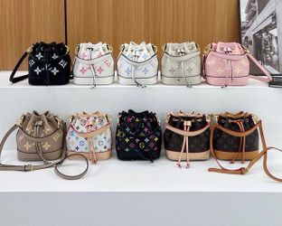 Multi color designer draw string bags