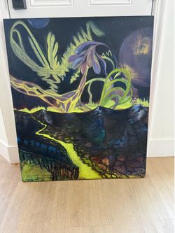 Artist Painting on wood