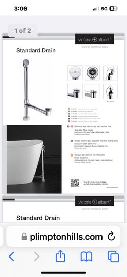 Victoria and Albert STD-UNI-PN Standard Universal Drain