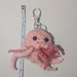 Crochet Jellyfish Keychain 