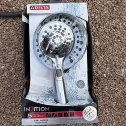 DELTA In2ition 2-in-1 - 5-Spray 6.6" Wall Mount Dual Shower Fixed & Handheld New