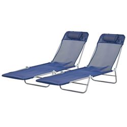 Lounge Chairs- Set of Two, color Blue