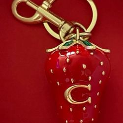 Strawberry Bag Charm, New 