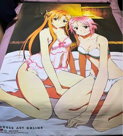 Sword Art Online Anime Fabric Wall Scroll Poster
