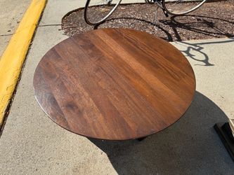 Round Wood Coffee Table