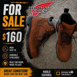 Red Wing DynaForce 415 Men size 10 Waterproof Safety Soft Toe Boots 0926