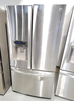 Kenmore 3 Door Stainless Steel Refrigerator
