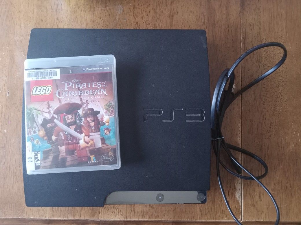 Ps3 With Lego Pirates Game NO Controller