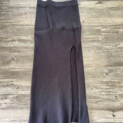 High Waist/mid-waist Black Winter Skirt 