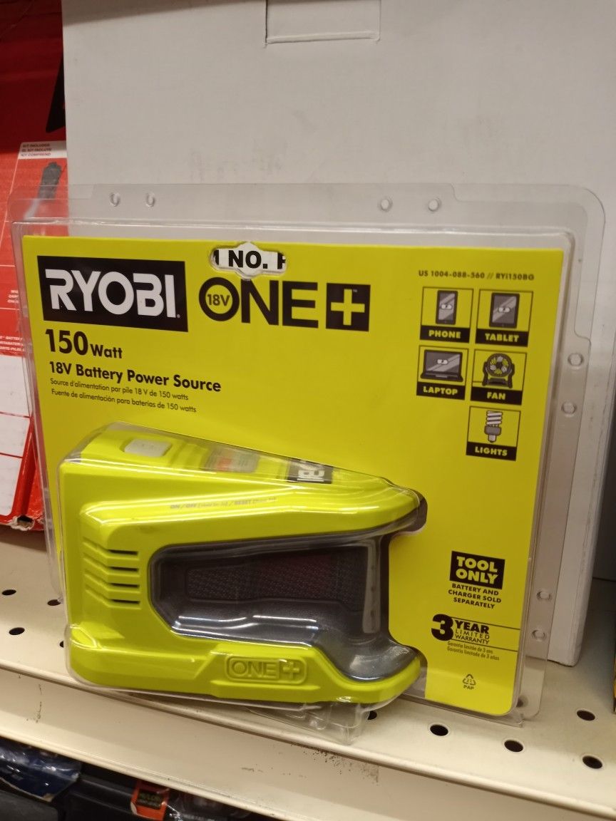 RYOBI ONE + 150 WATT 18V BATTERY POWER SOURCE (TOOL ONLY)
