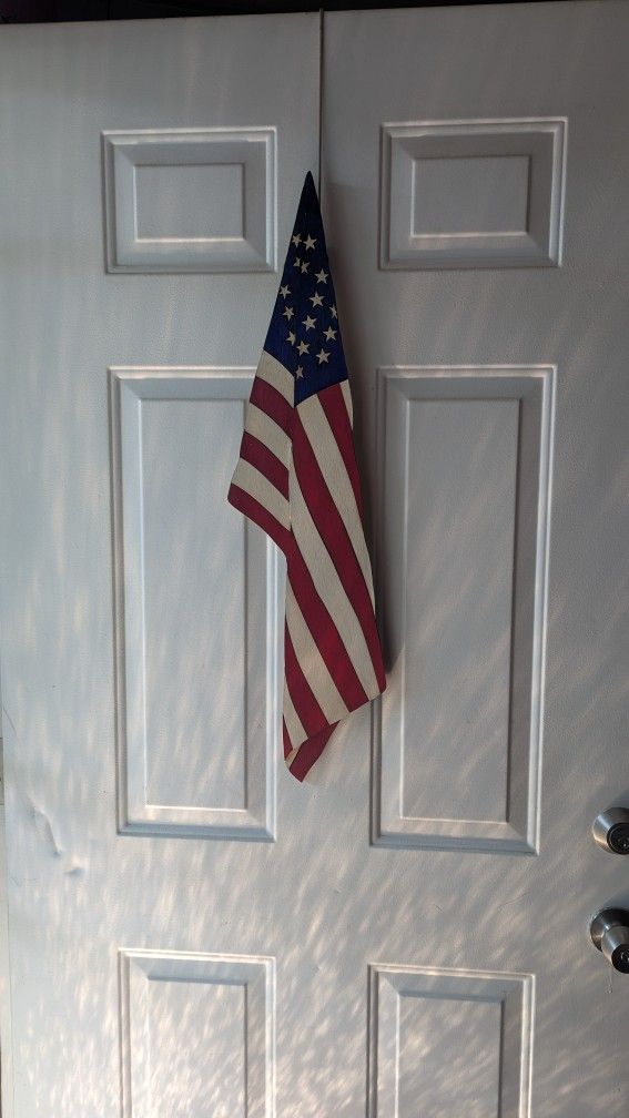 Handmade Wooden American Flag 30"