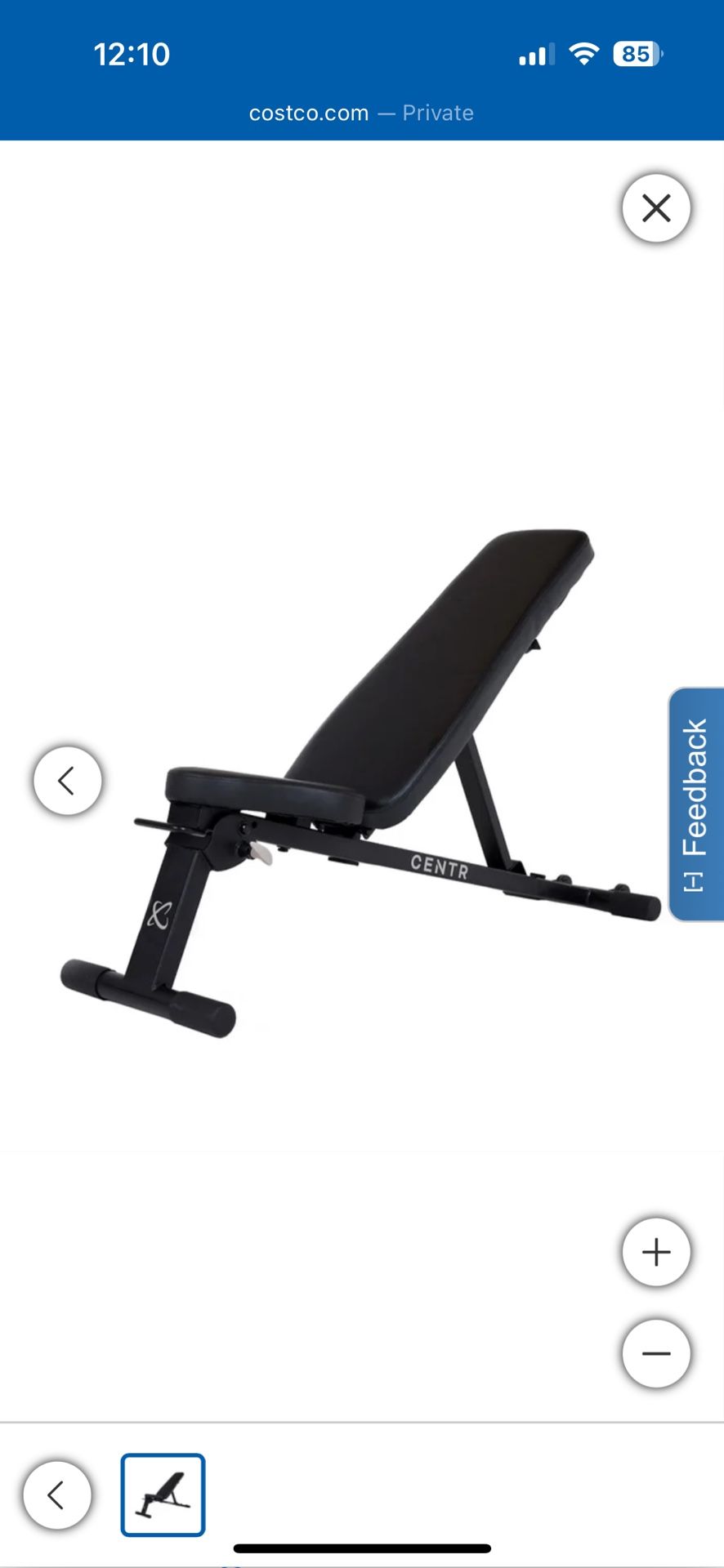 Centr2 6 Position Adjustable Weight Bench