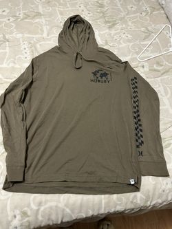 HURLEY BROWN  Light Weight Hoodie Mens Size L