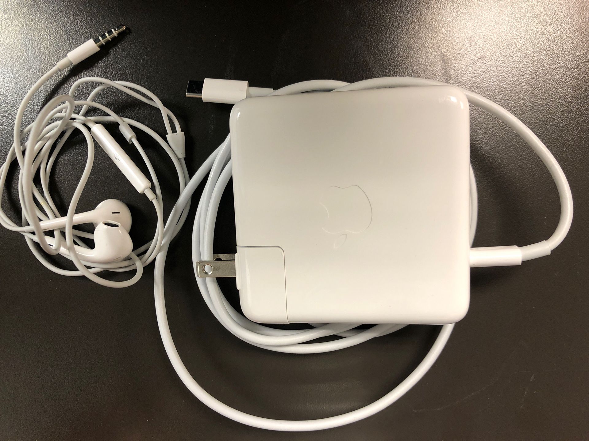 Apple Charger and Headphones