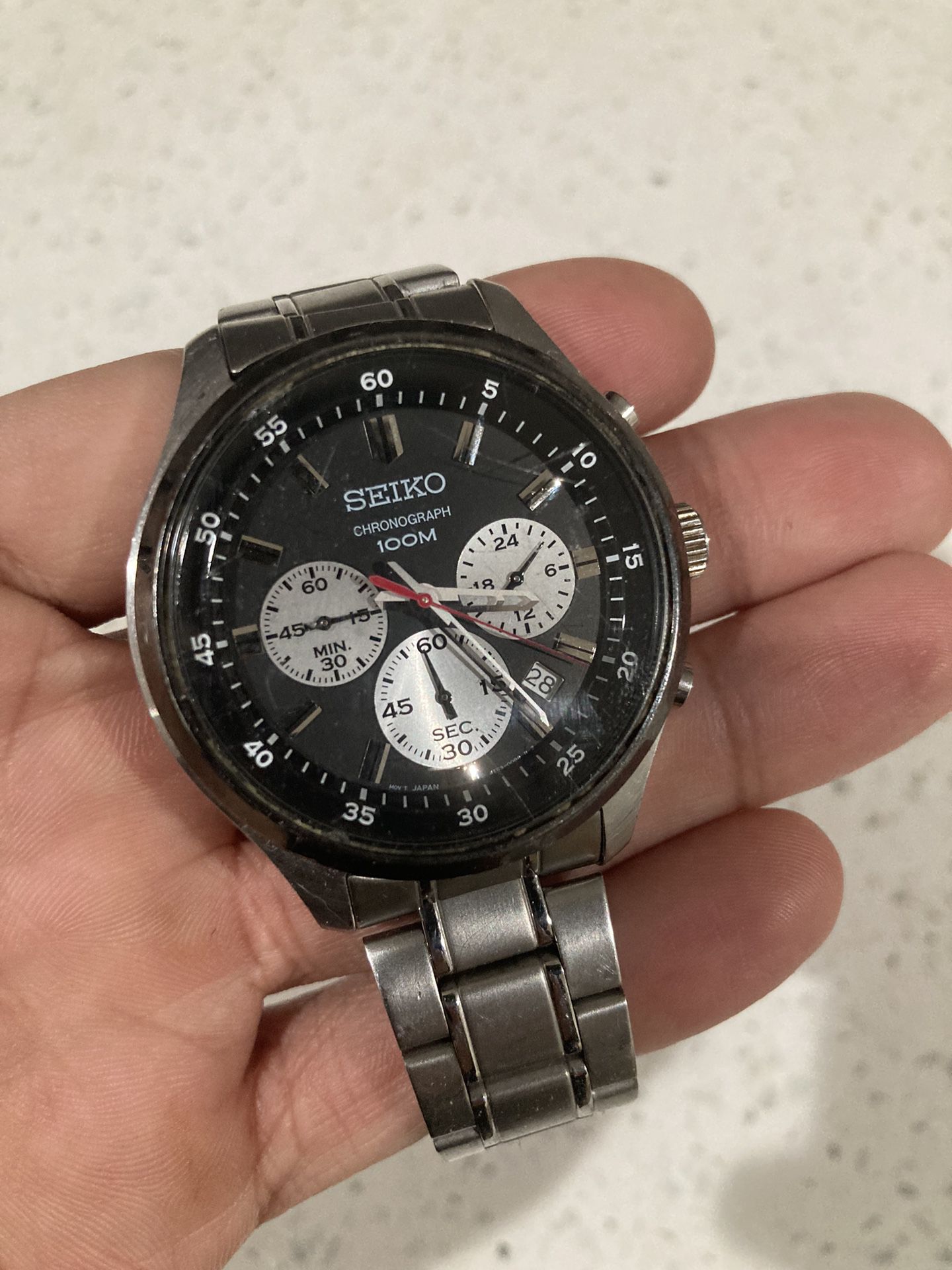 Seiko Chronograph 100M Watch 