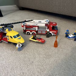 Lego fire and police rescue sets