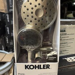 Kohler Prone 3-in-1 Multifunction Shower Head with PowerSweep New
