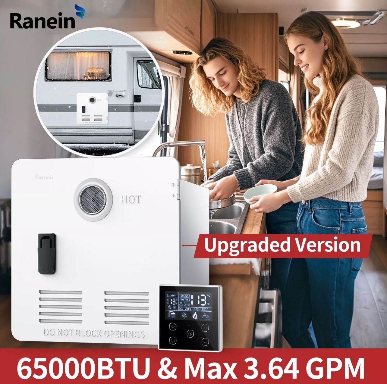 Ranein RV Tankless Propane Water Heater