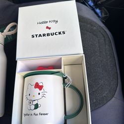 BRAND NEW HELLO KITTY X STARBUCKS MERCH