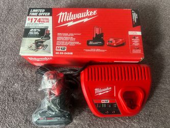 Milwaukee M12 5.0ah High Output And Charger Kit (new)