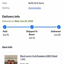 Lanvin Curb Sneakers