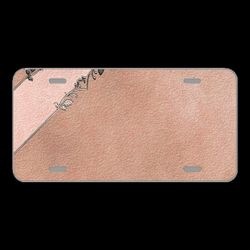 License Plate Novelty Car Front Background Scrapbooking Paper Texture