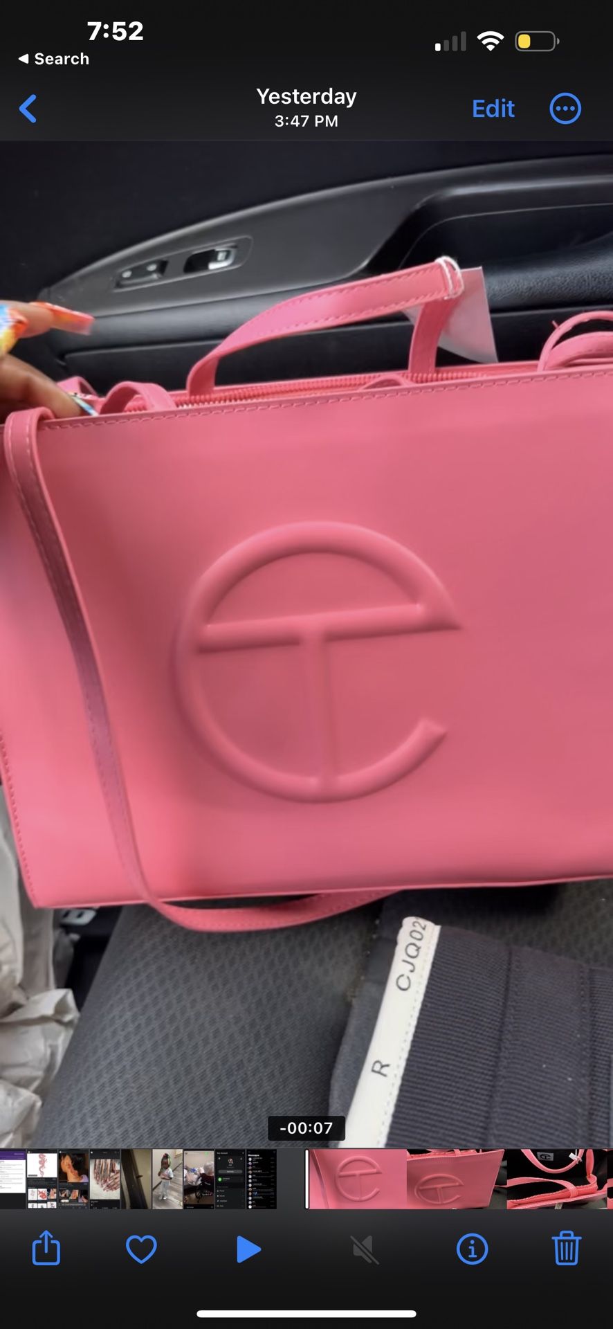Pink Teflar Bag