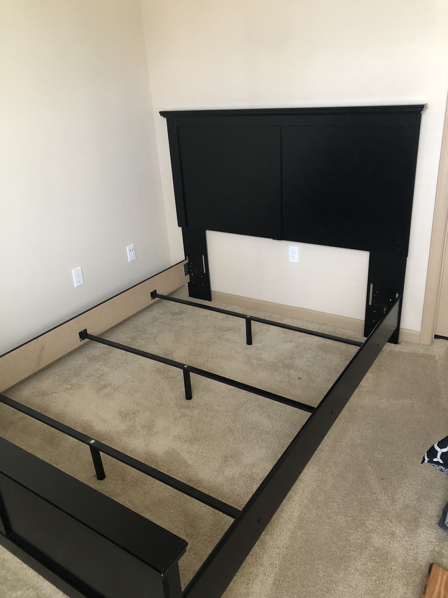 Queen Size Bed Frame with Headboard