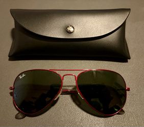 Ray Ban New Aviator Red Metal Green Classic G-15 RB3025