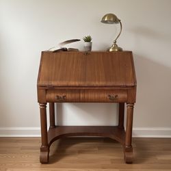 ✨ Antique Wooden Secretary Desk / Slant Front Writing Bureau ✨