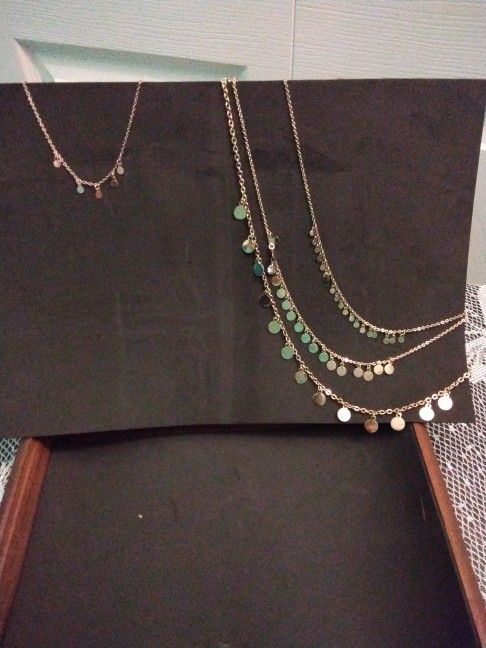 Gold Necklace & Anklet