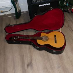 Acoustic Guitar Hard Case – Red Interior