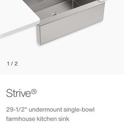Kohler Farmhouse Stainless Steel Sink