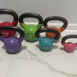 Vinyl Coated Kettle Bells 5-30 Pounds 