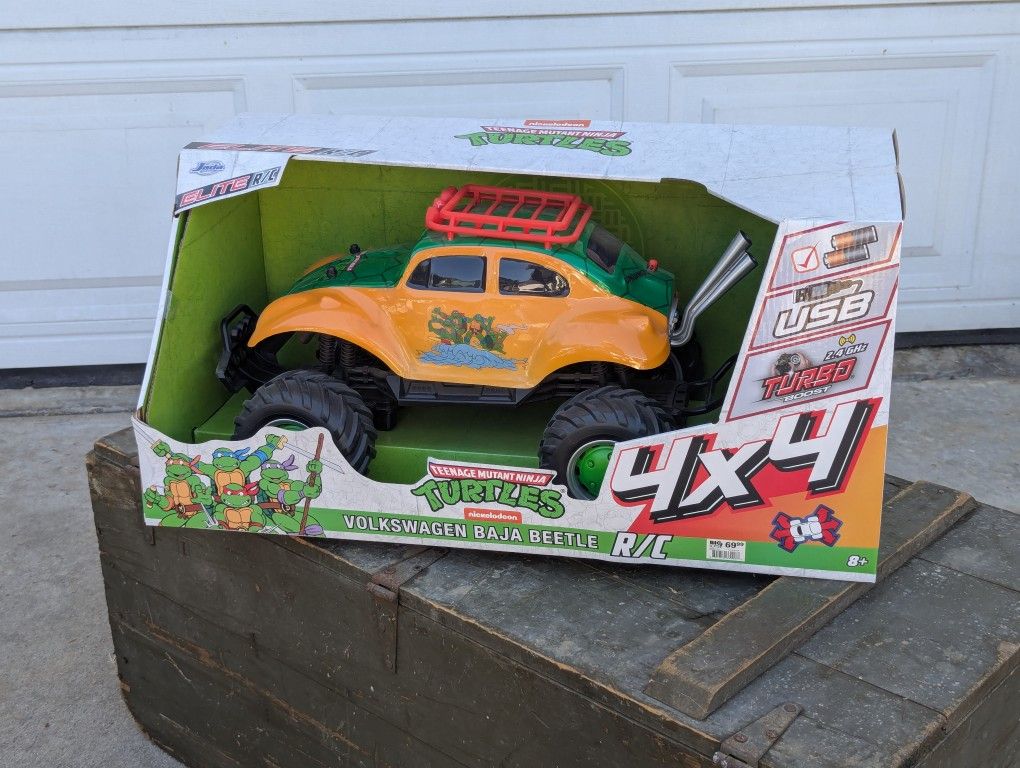 Teenage Mutant Ninja Turtles Elite 4x4 Monster Truck RC Jada new mint RARE!!