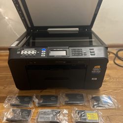 Brother MFC-J6910DW Printer (Includes Scanner, Photocopy, Fax, Touchscreen, 2 Paper Trays, & Ink Cartridges (5 Black, 1 Blue, 1 Yellow))