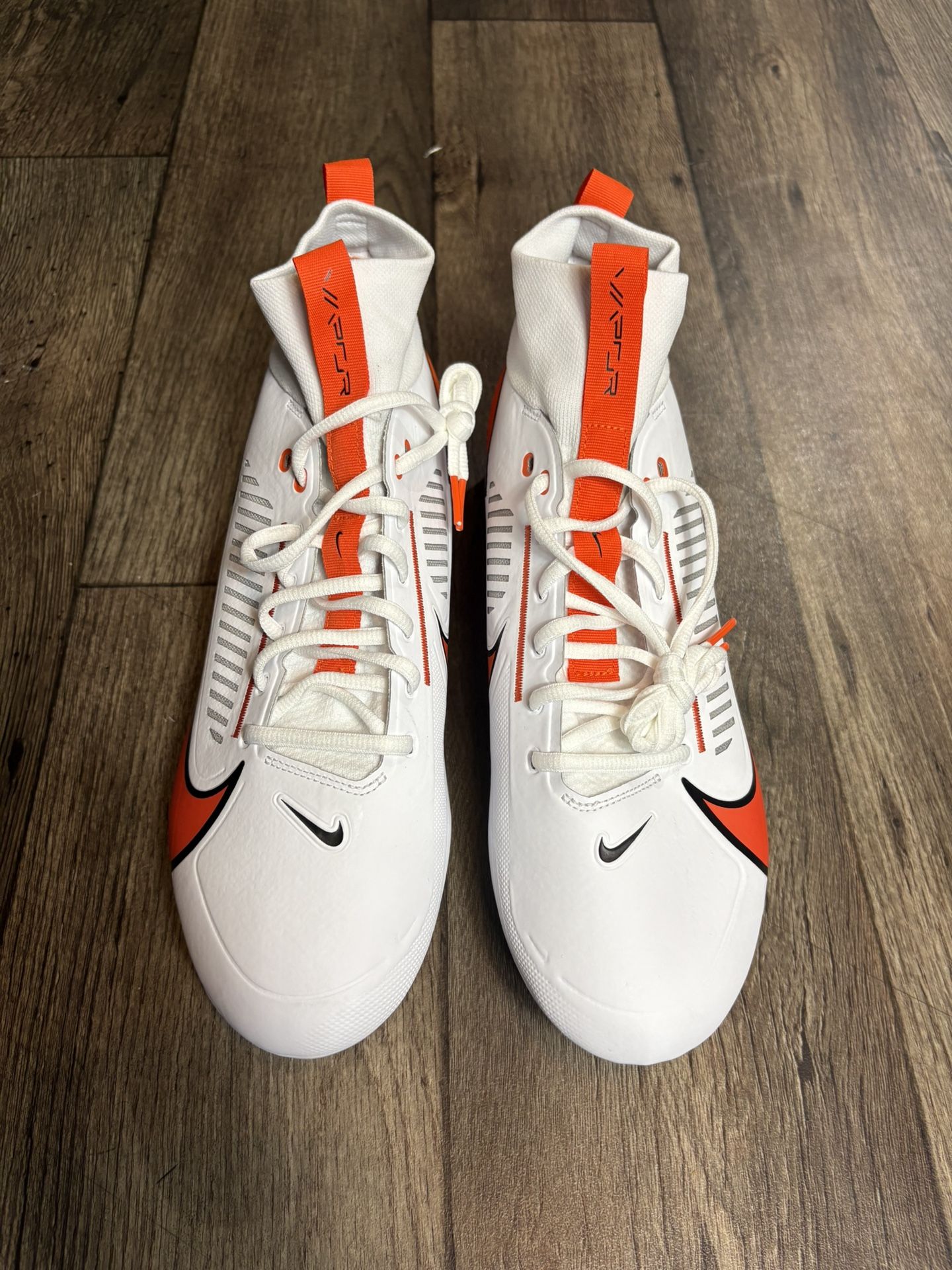 Nike Air Vapor Edge Pro 360 2 TB Football Cleat White Orange Size 15 /FQ4044-100 Nike Vapor Edge Pro 360 2 TB Football Cleats White Orange  main image 2