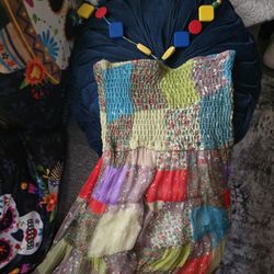 Quilted Halter Dress