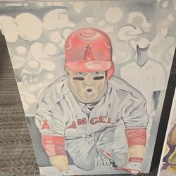 Mike Trout original artwork